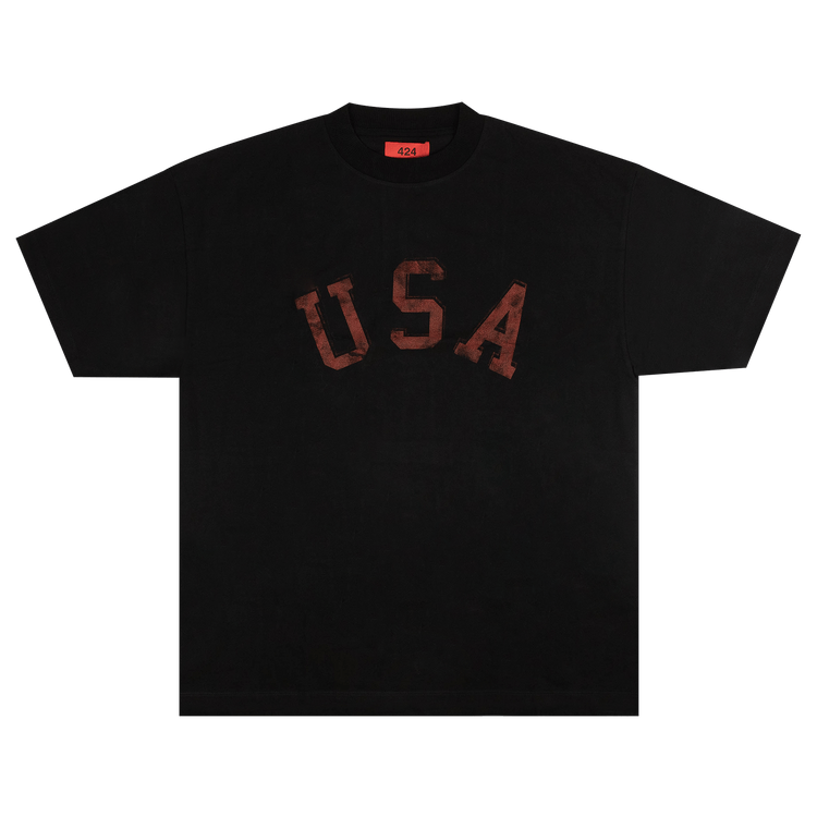 424 USA Short-Sleeve T-Shirt "Black"