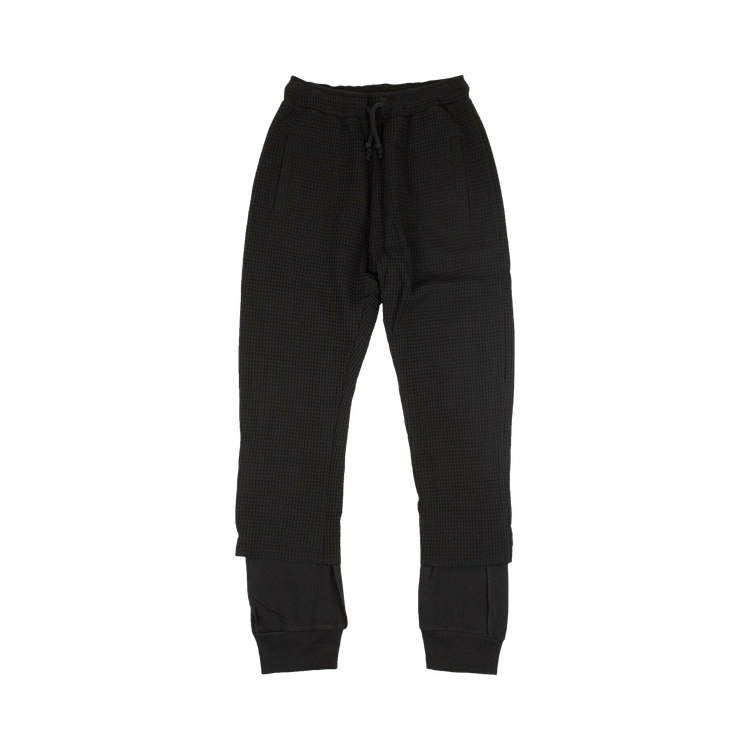 424 Waffle Ribbed Sweatpants "Black"