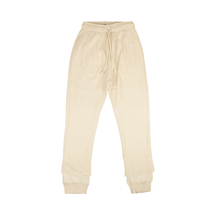 424 Waffle Knit Sweatpants "White"
