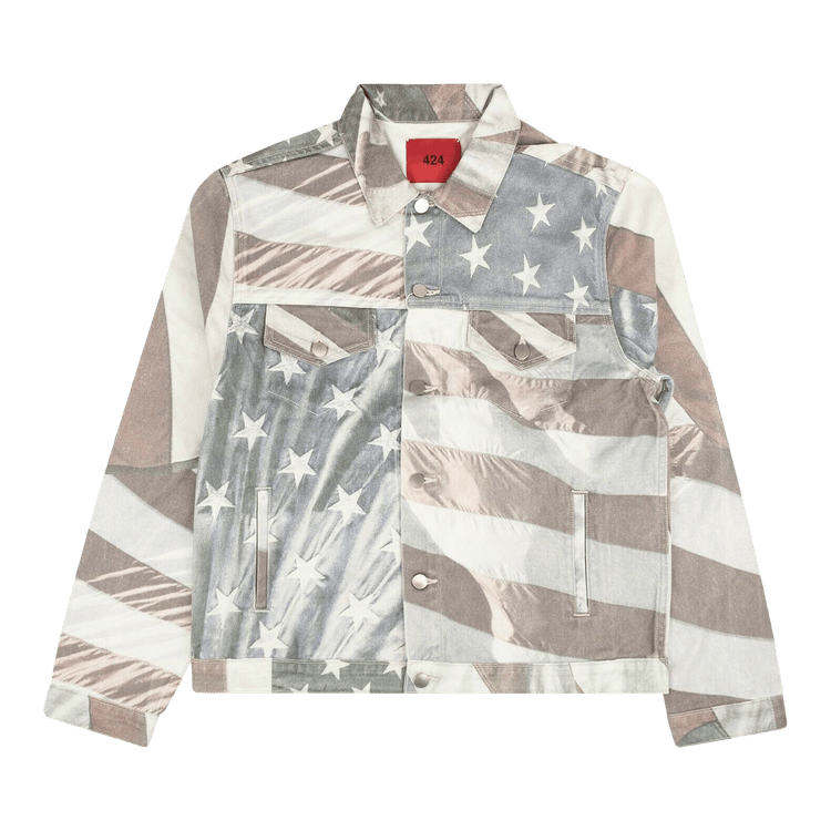 424 American Flag Denim Jacket "Multicolor"