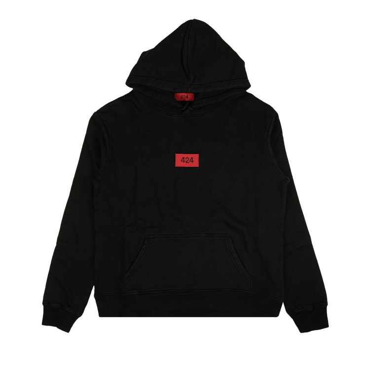 424 Logo Patch Hoodie "Black/Red"
