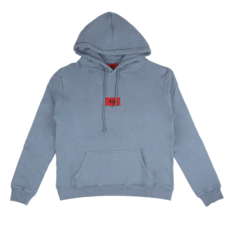 424 Logo Patch Hoodie "Blue/Red"