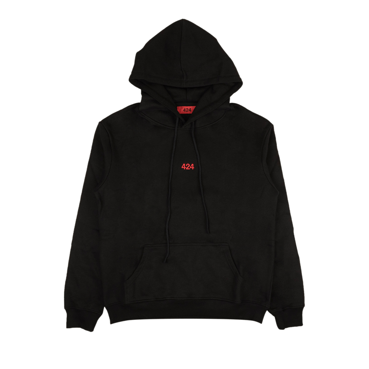 424 Logo Hoodie Sweatshirt "Black/Red"
