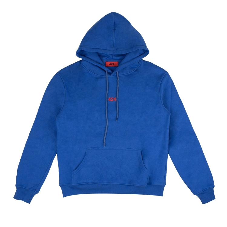 424 Logo Pullover Hoodie Sweatshirt "Blue"