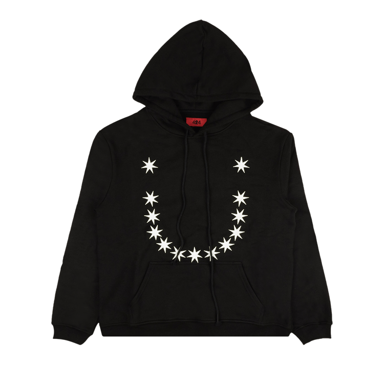 424 Embroidestars Hoodie "Black"