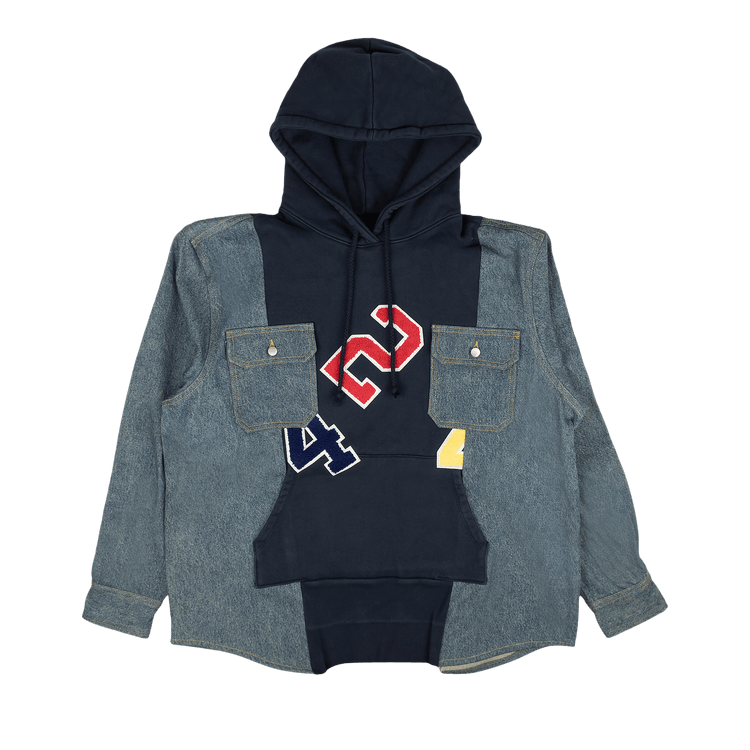 424 Logo Patch Hoodie Sweatshirt "Blue/Denim"