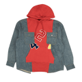 424 Logo Patch Hoodie "Red/Denim"