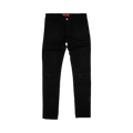 424 Distressed Ripped Logo Patch Jeans "Black"