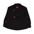 424 Button Down Collar Tag Shirt "Black"