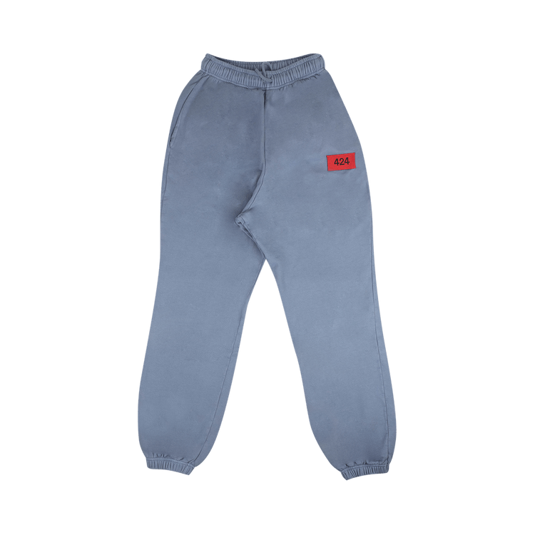 424 Logo Patch Sweatpants "Blue/Red"