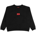 424 Logo Patch Crewneck "Black/Red"