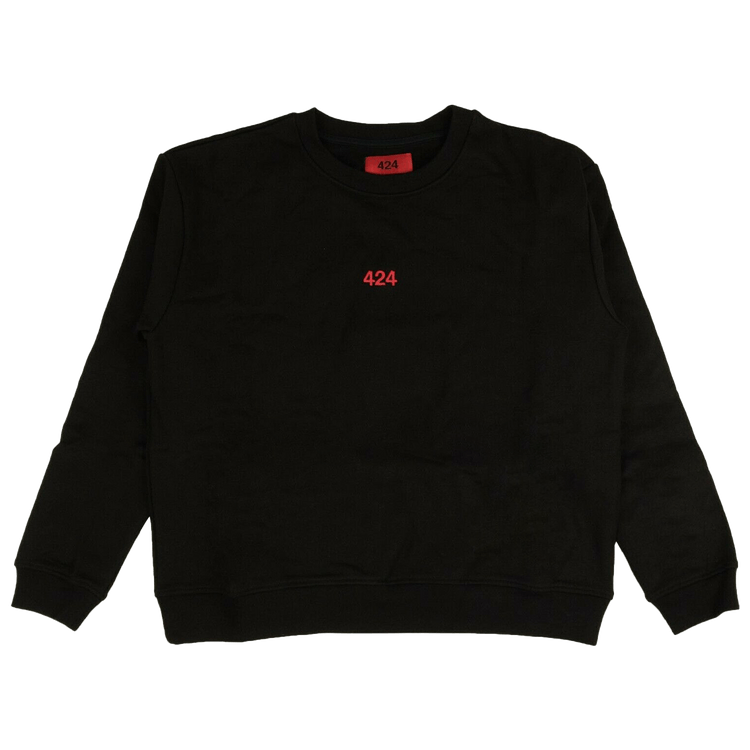 424 Logo Pullover Hoodie Sweatshirt "Black"