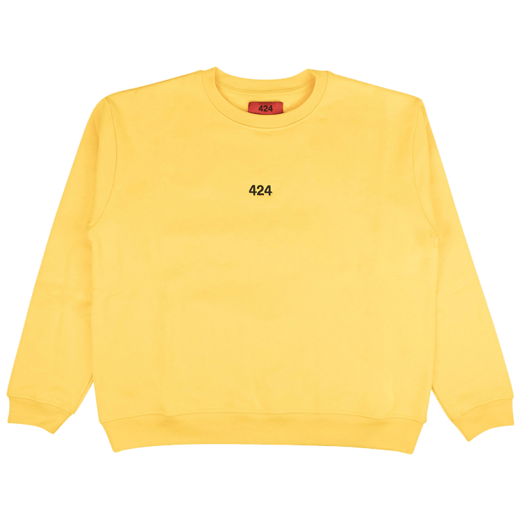 424 Logo Pullover Hoodie Sweatshirt "Yellow"