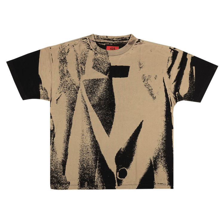 424 Print Short-Sleeve T-Shirt "Brown/Black"
