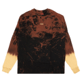 424 Tie Dye Long-Sleeve T-Shirt "Black/Brown"
