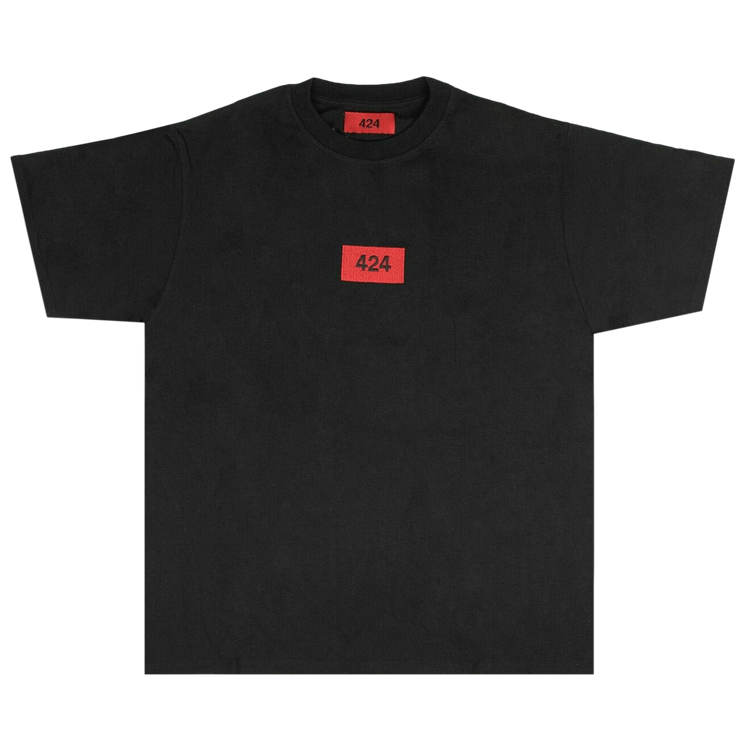424 Logo Patch Short-Sleeve T-Shirt "Black/Red"