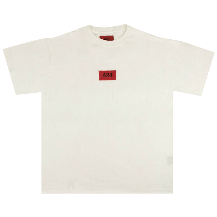 424 Short-Sleeve Logo Patch T-Shirt "White"