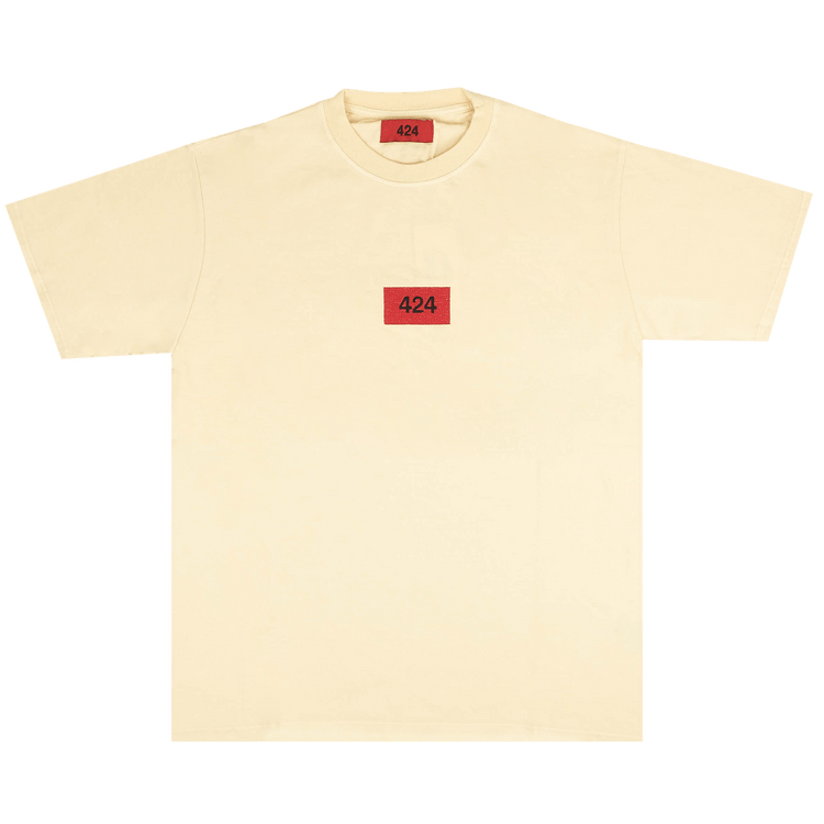 424 Logo Patch T-Shirt "Cream"