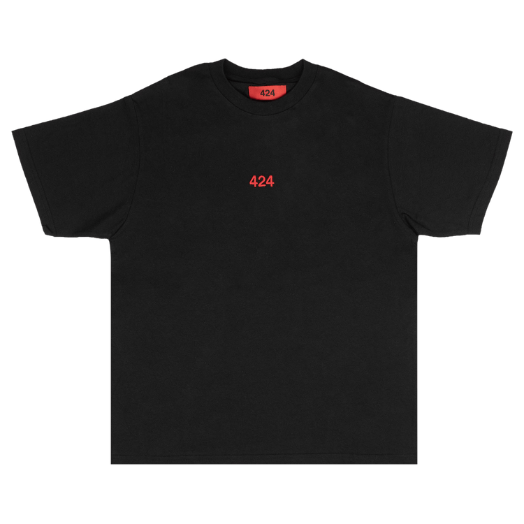 424 Logo Cotton Short-Sleeve T-Shirt "Black"
