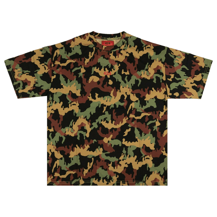 424 Camo Short-Sleeve T-Shirt "Black/Green/Brown"