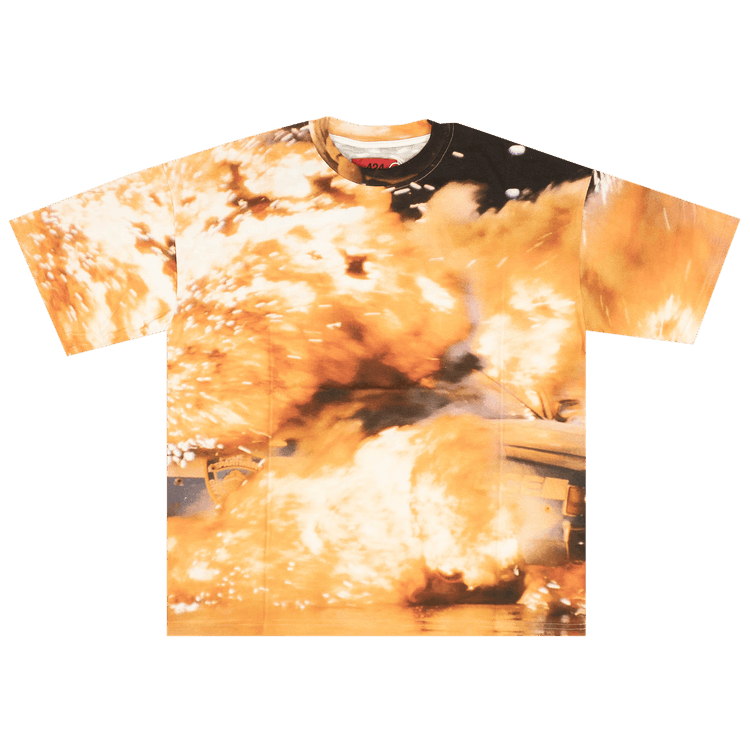 424 Tie Dye Short-Sleeve T-Shirt "Orange"