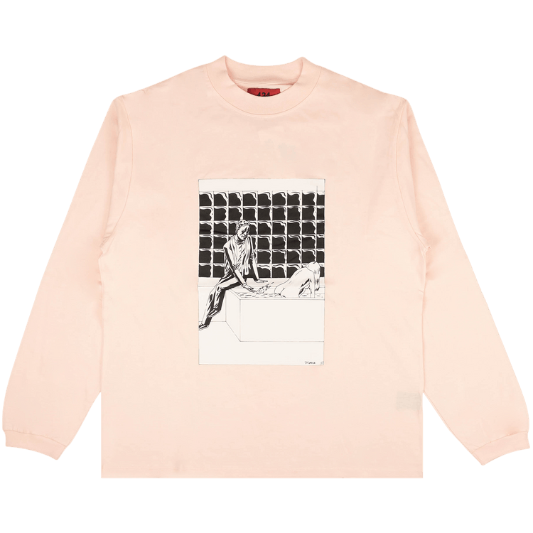 424 Long-Sleeve Graphic T-Shirt "Pink"