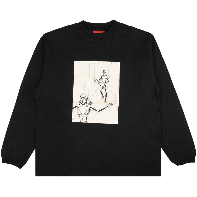 424 Long-Sleeve Chainsaw T-Shirt "Black"
