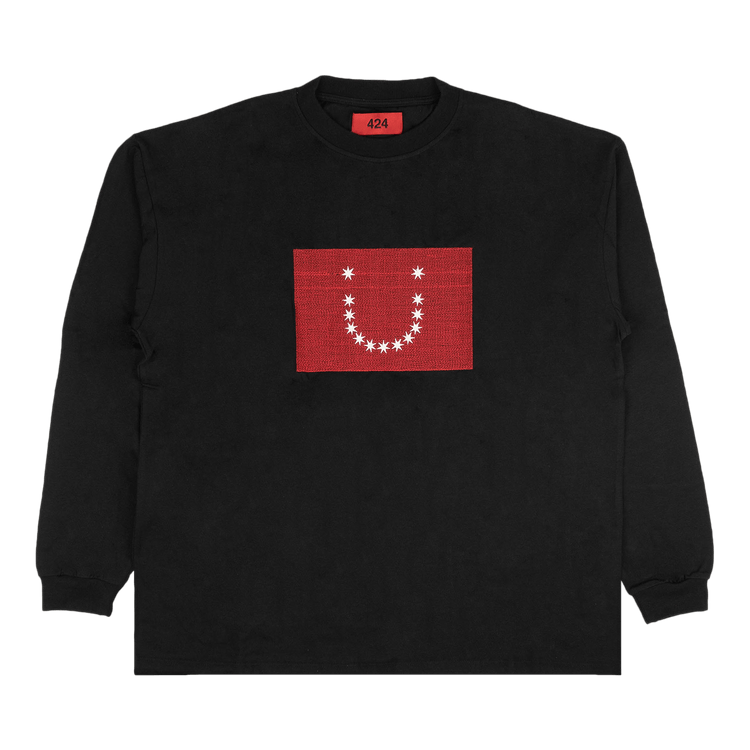 424 Embroidet-Shirt "Black"