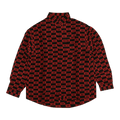 424 Logo Button Down Shirt "Red/Black"