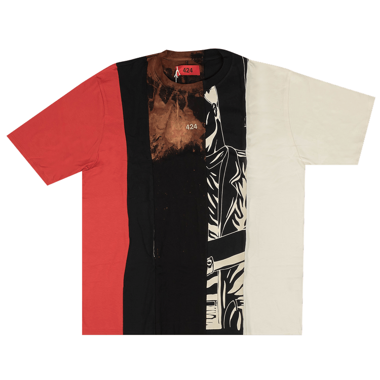 424 Reworked Short-Sleeve T-Shirt "Black/Multicolor"