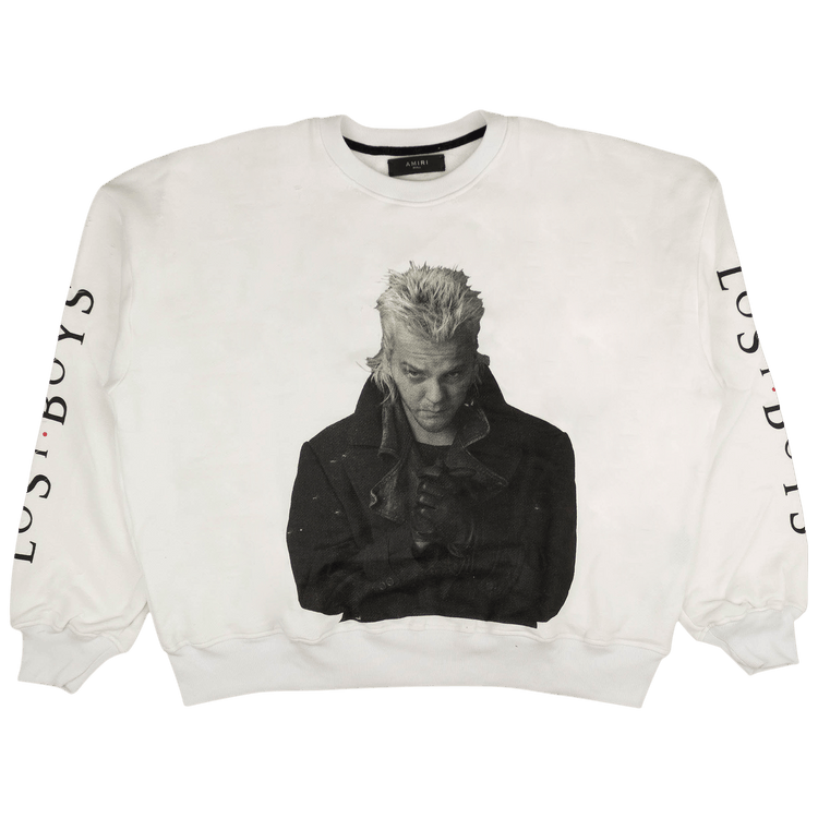 Amiri Lost Boys Loose Fit Crewneck Sweatshirt "White"