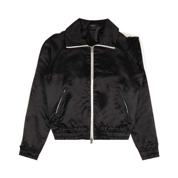 Amiri Full Zip Satin Track Jacket "Black"