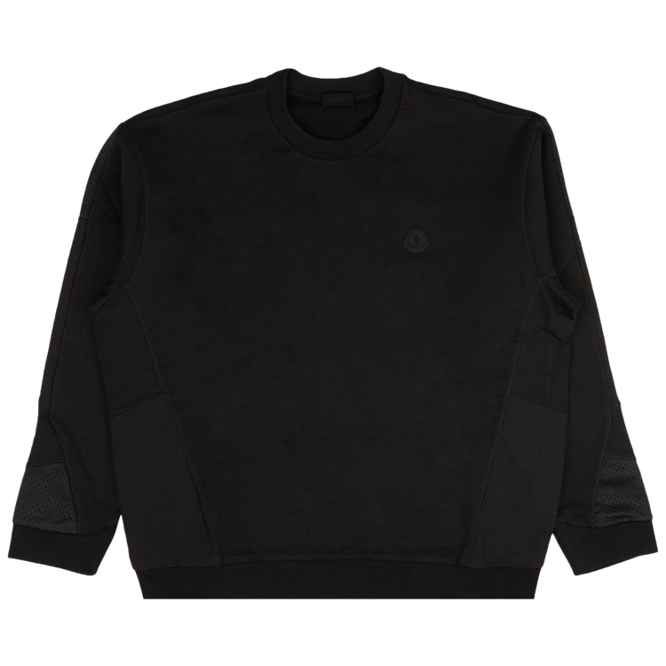 Moncler Cotton Pullover Crewneck Sweatshirt "Black"