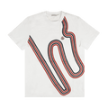 Moncler Circuit Print Short-Sleeve T-Shirt "White/Red"