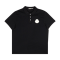Moncler Logo Patch Short-Sleeve Polo Shirt "Navy Blue"