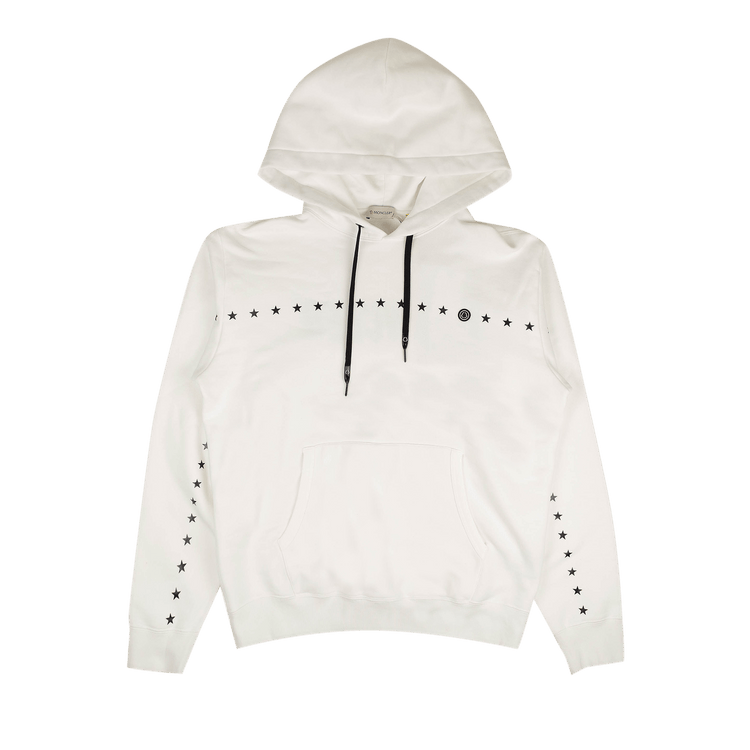 Moncler x Fragment Hiroshi Fujiwara Printed Star Hoodie "White"