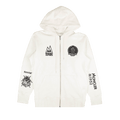 Moncler Zip Up 1952 Logo Hoodie Sweatshirt "White"