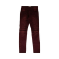 Balmain Distressed Denim Pants "Burgundy"