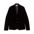 Saint Laurent Velvet Classic Suit Jacket "Burgundy"