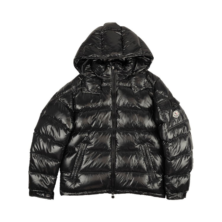 Moncler Maya Zip Up Down Jacket "Black"