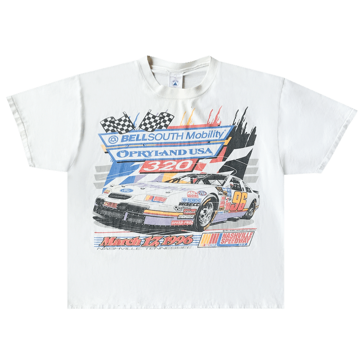 Vintage 1995 NASCAR Nashville Speedway Tee "White"