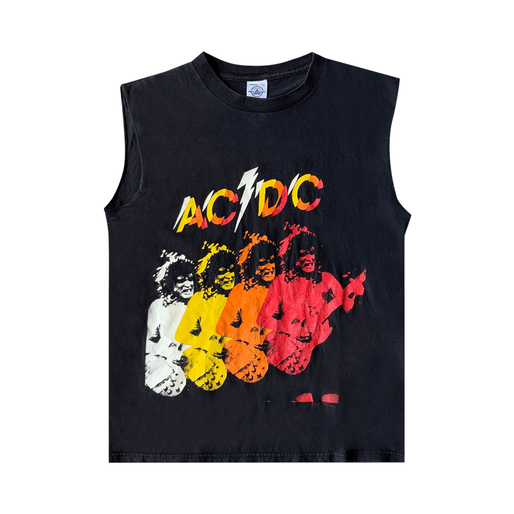 Vintage 2000 AC/DC Cut-Off Tank "Black"