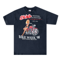 Vintage 1998 Skip's Daytona Beach Bike Week Tee 'Black'