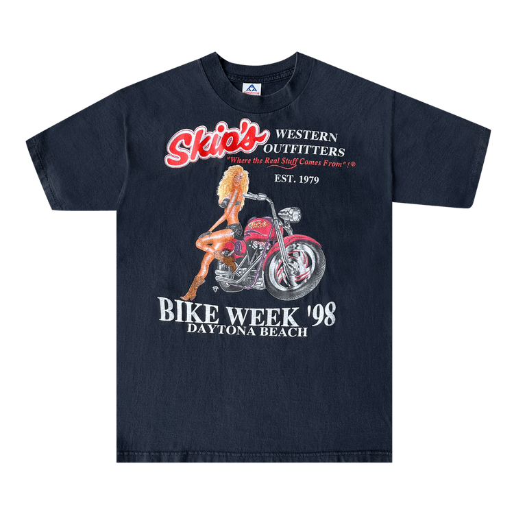 Vintage 1998 Skip's Daytona Beach Bike Week Tee 'Black'
