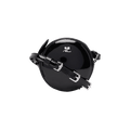 Courrèges Patent Mirror Circle Bag "Black"