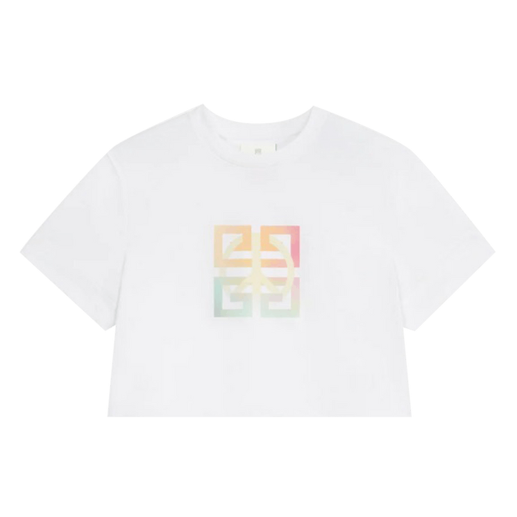 Givenchy Cropped Masculine T-Shirt "White"