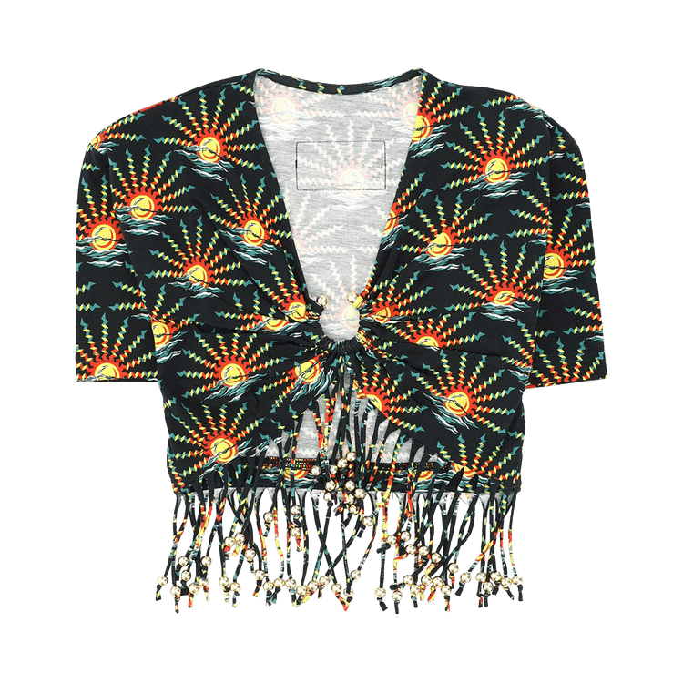 Rabanne Sunrise Crop Top "Black Suns"