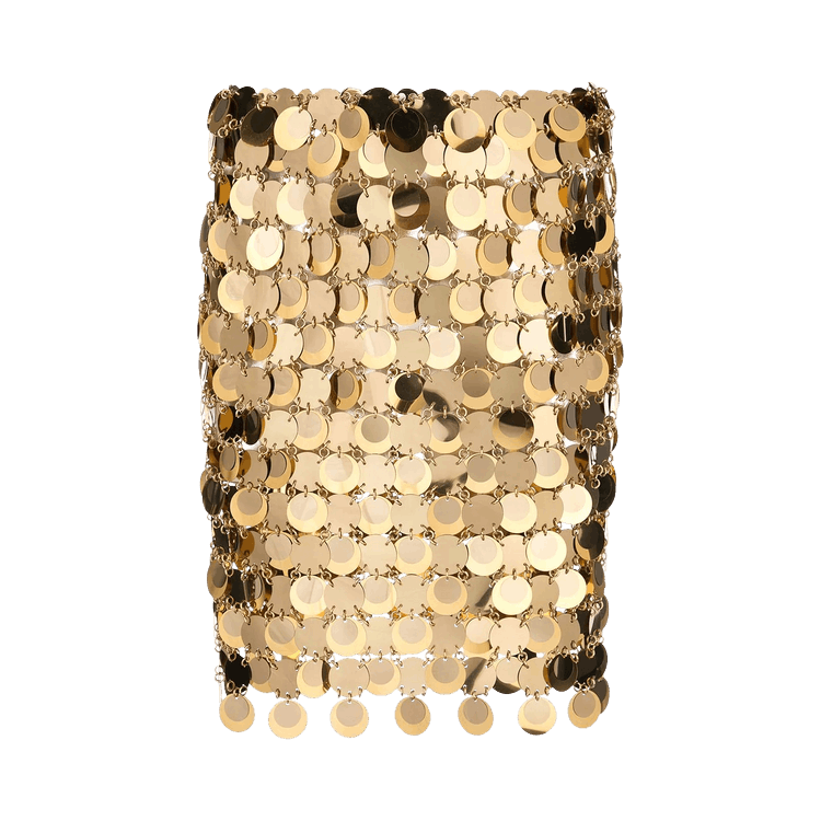 Rabanne Jupe Mini Skirt "Gold"