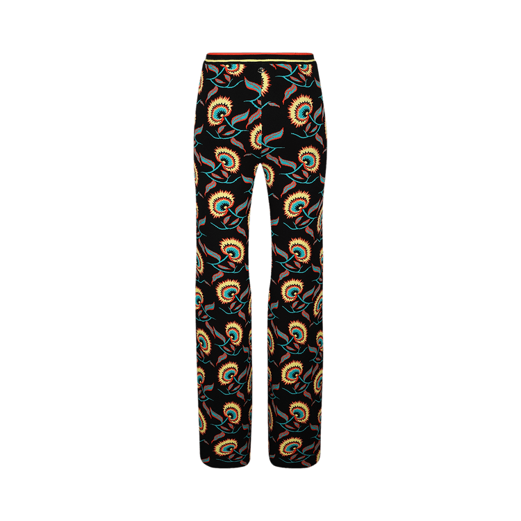Rabanne Floral Print Trousers "Jacquard Jamaican Flower"