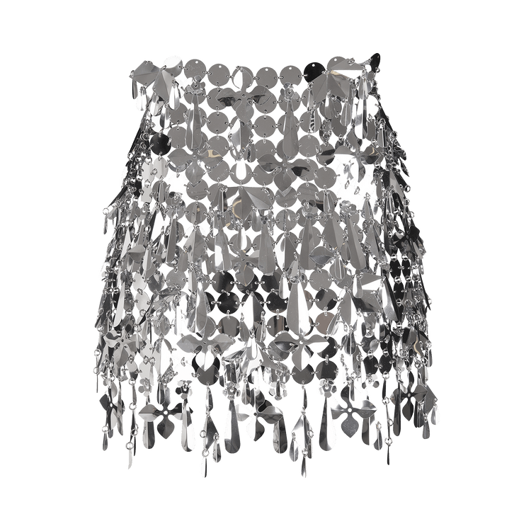 Rabanne Jupe Mini Skirt "Silver"